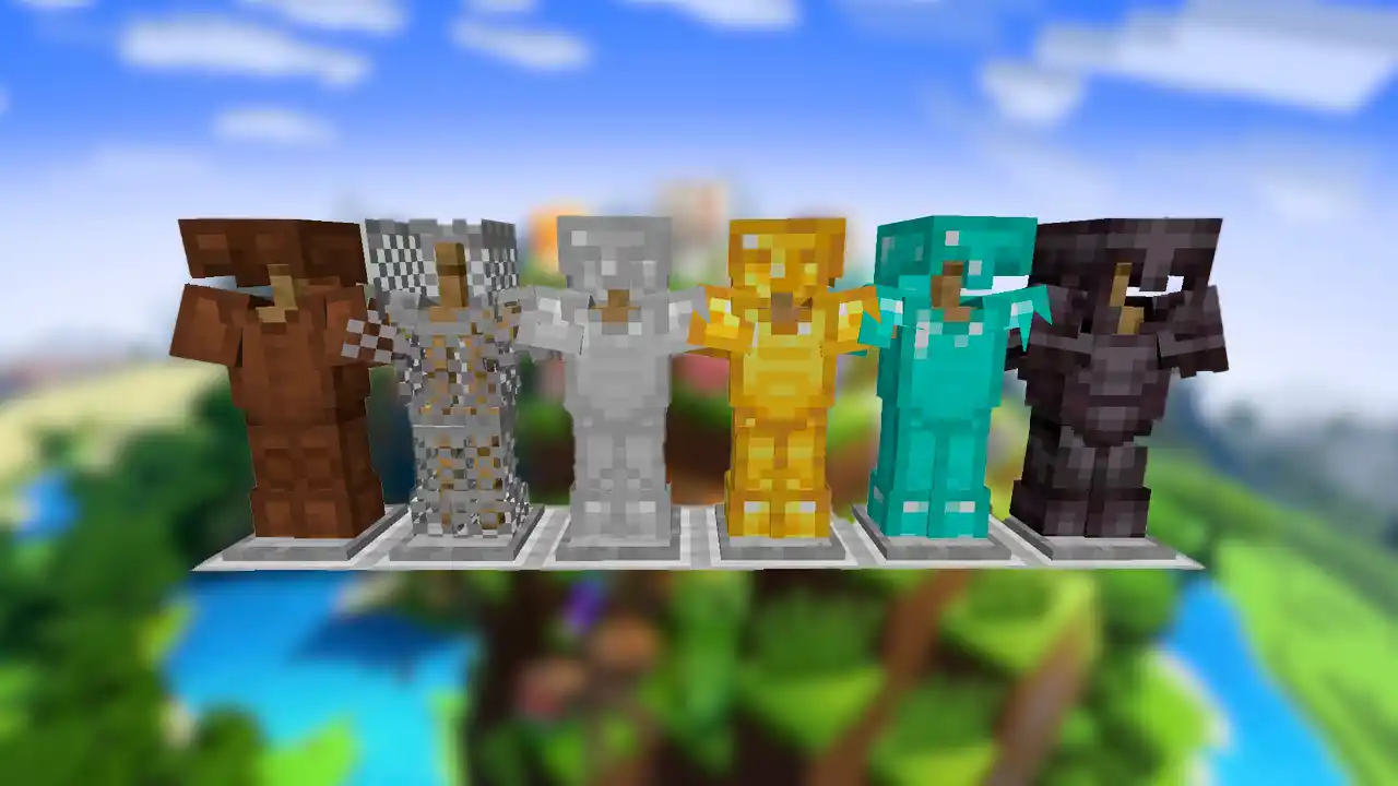 Minecraft tipos de armadura como conseguir