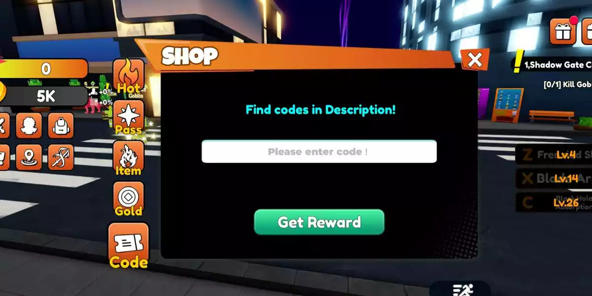 Como Resgatar Códigos Arise Shadow Hunt Roblox