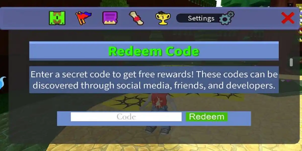 Como resgatar códigos em Build a Boat For Treasure Roblox