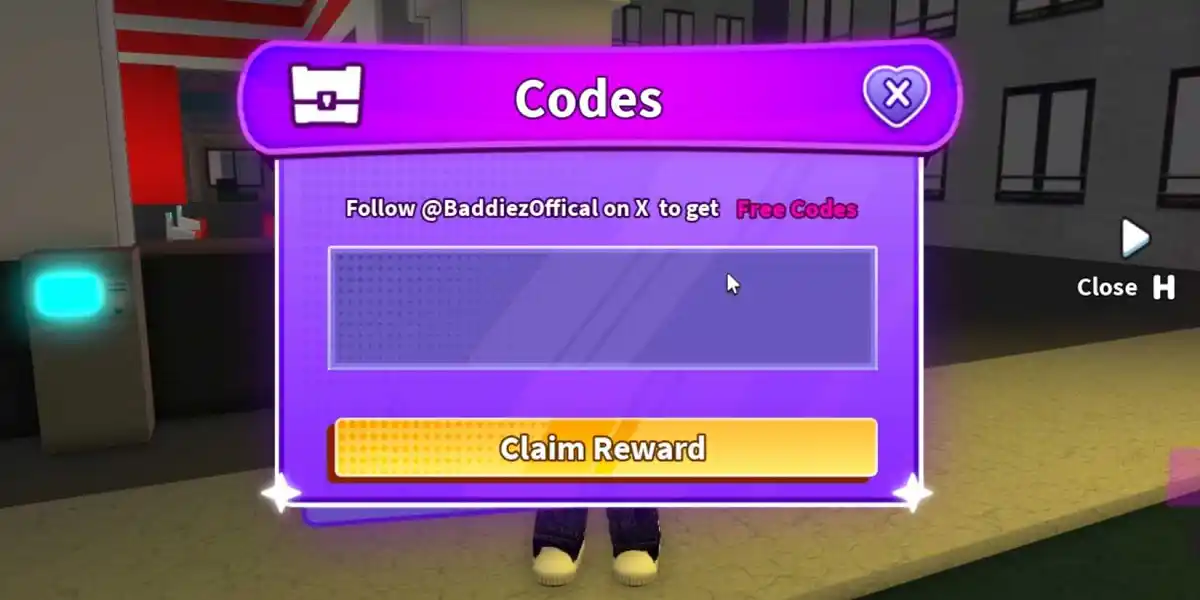 Como resgatar códigos para Baddies Roblox