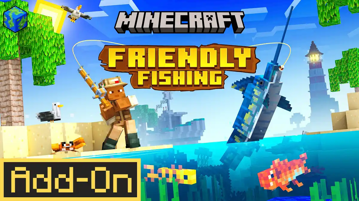 Minecraft friendlyfishing keyart