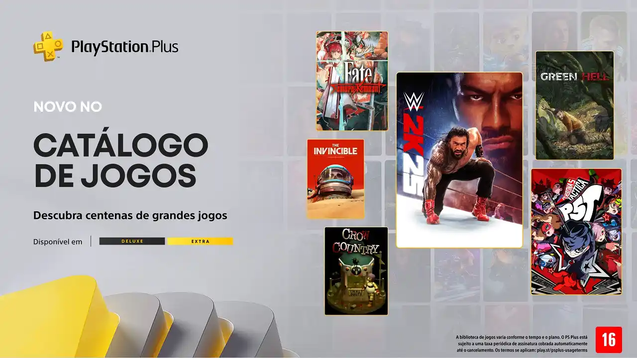 PS Plus Extra Deluxe setembro 2025 jogos