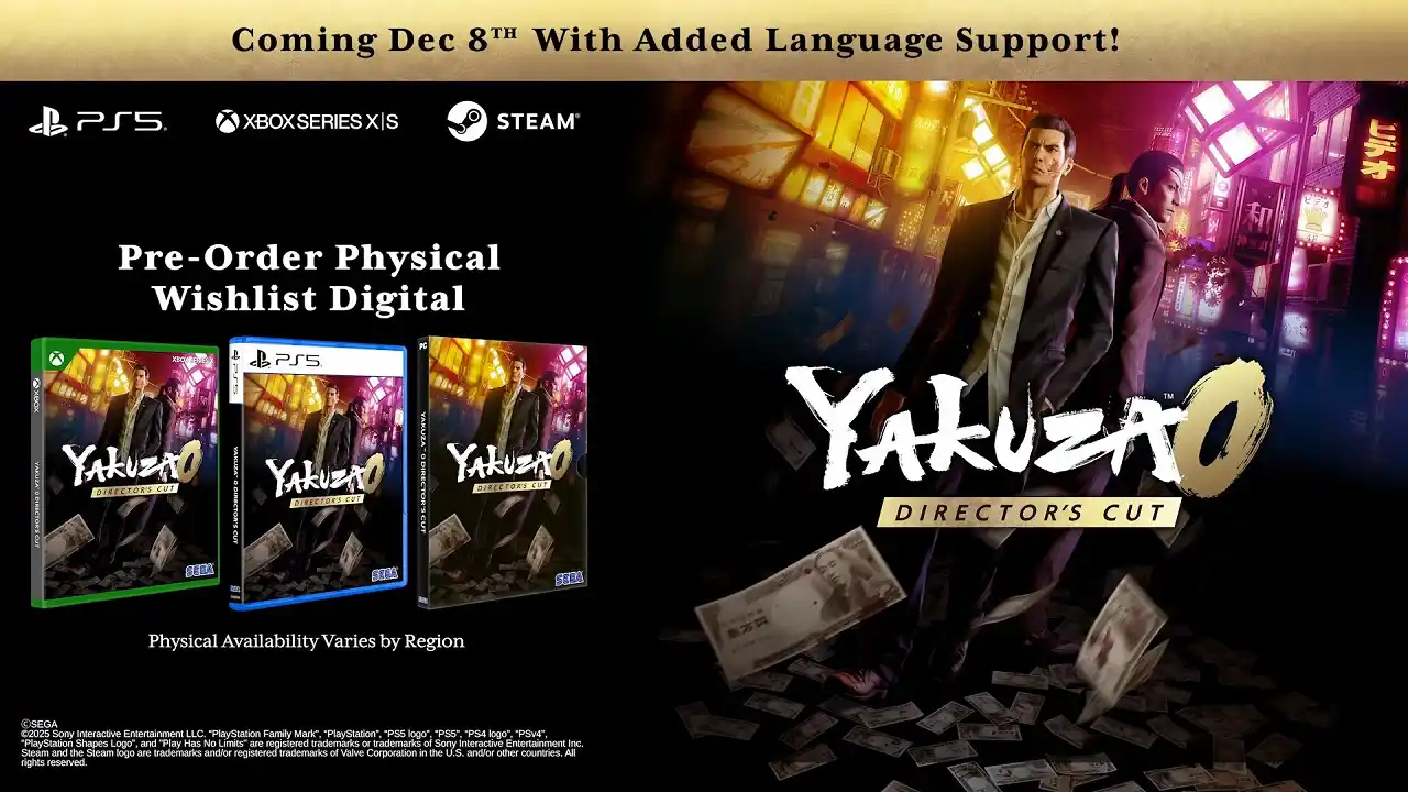 Yakuza 0 Director's Cut platafromas