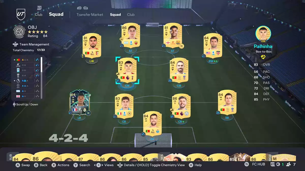 4 2 4 formação EA Sports FC 26