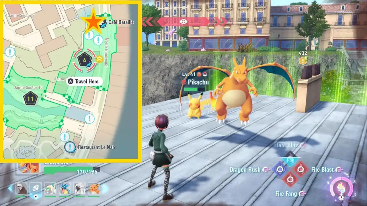 Capturando um Pikachu Alfa Pokemon legends ZA