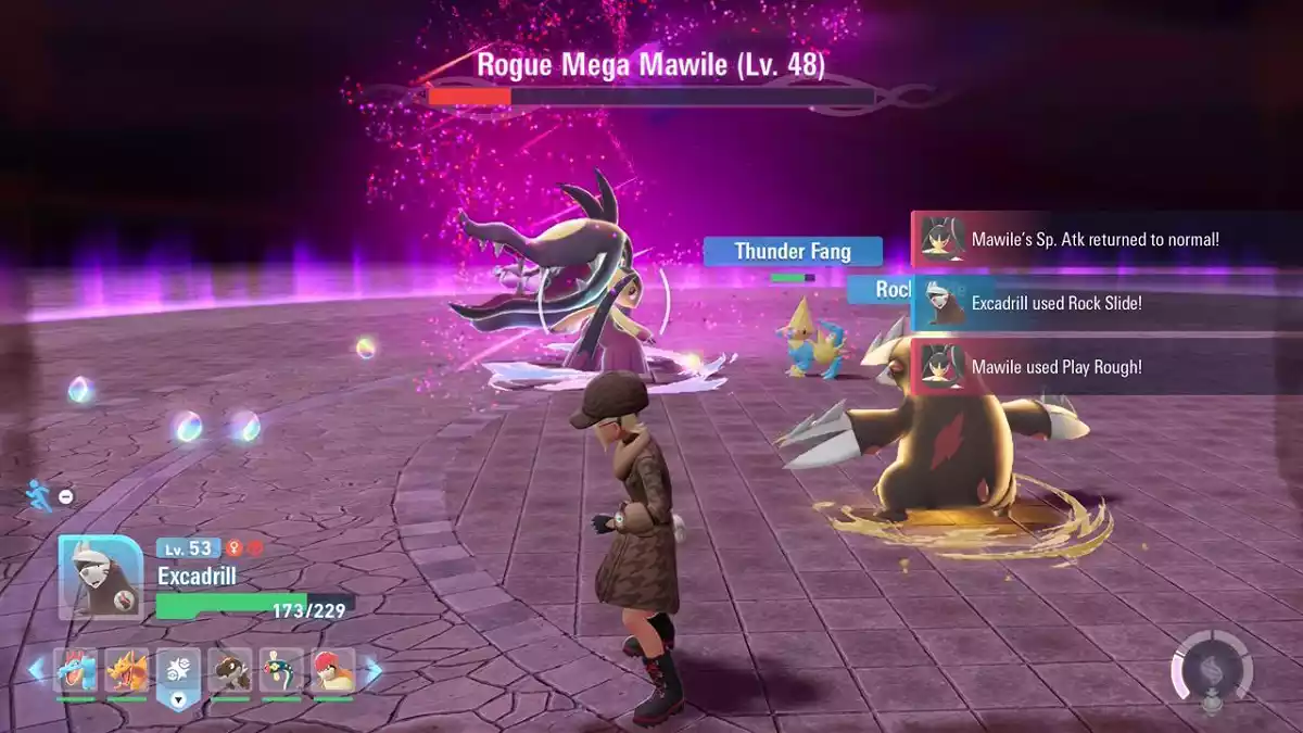 Chefes da Mega Evolução Rogue Parte 4 Mawile, Barbaracle e Ampharos