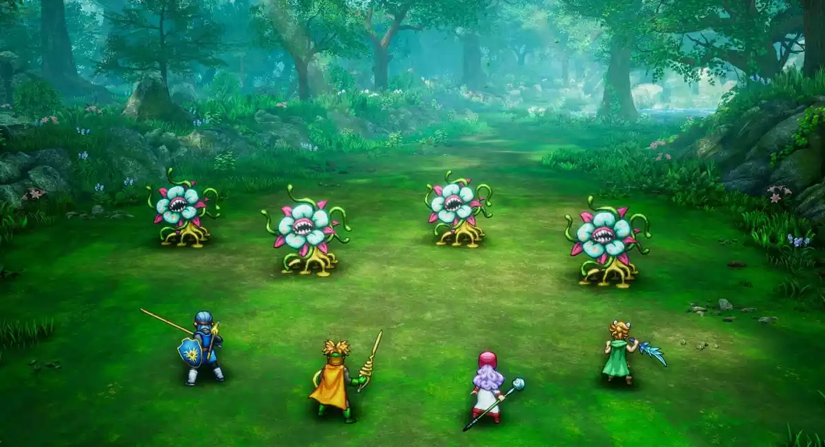 Combate Batlaha do 2 Dragon Quest 1 and 2 HD 2D Remake