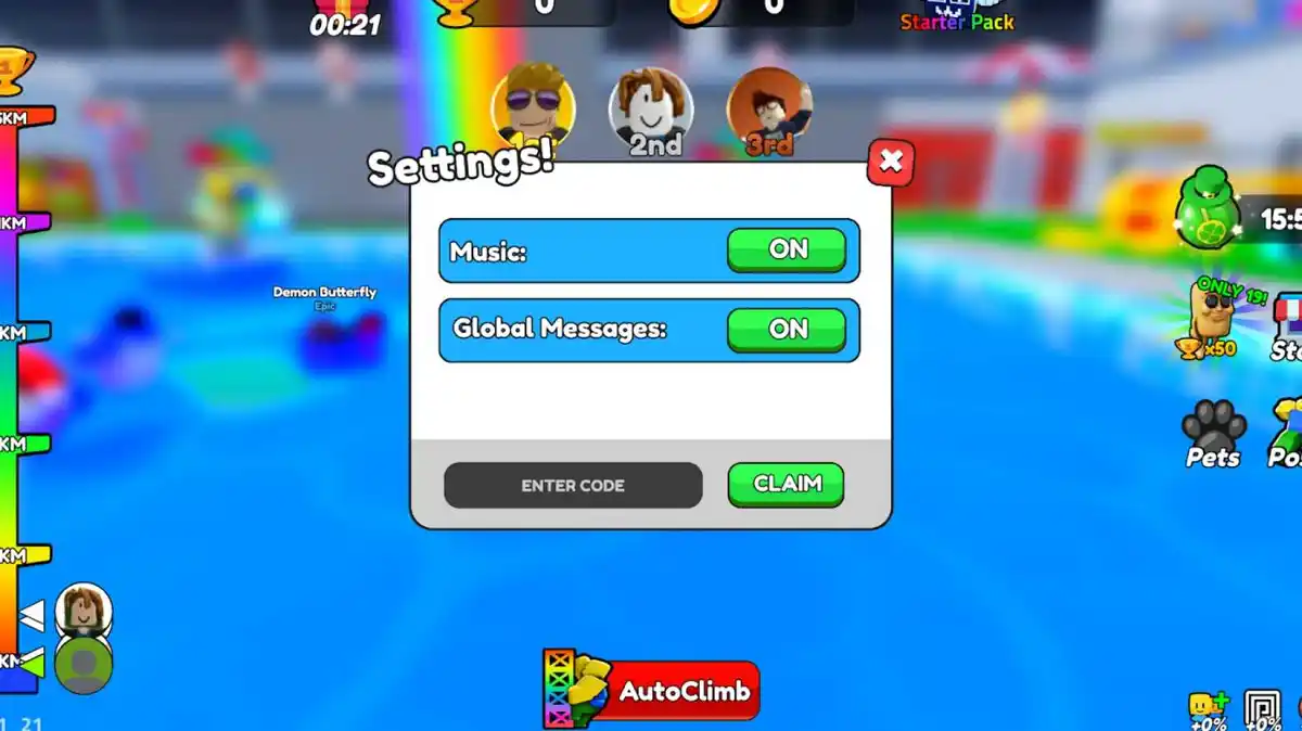 Como Resgatar Códigos Jump and Splash Roblox