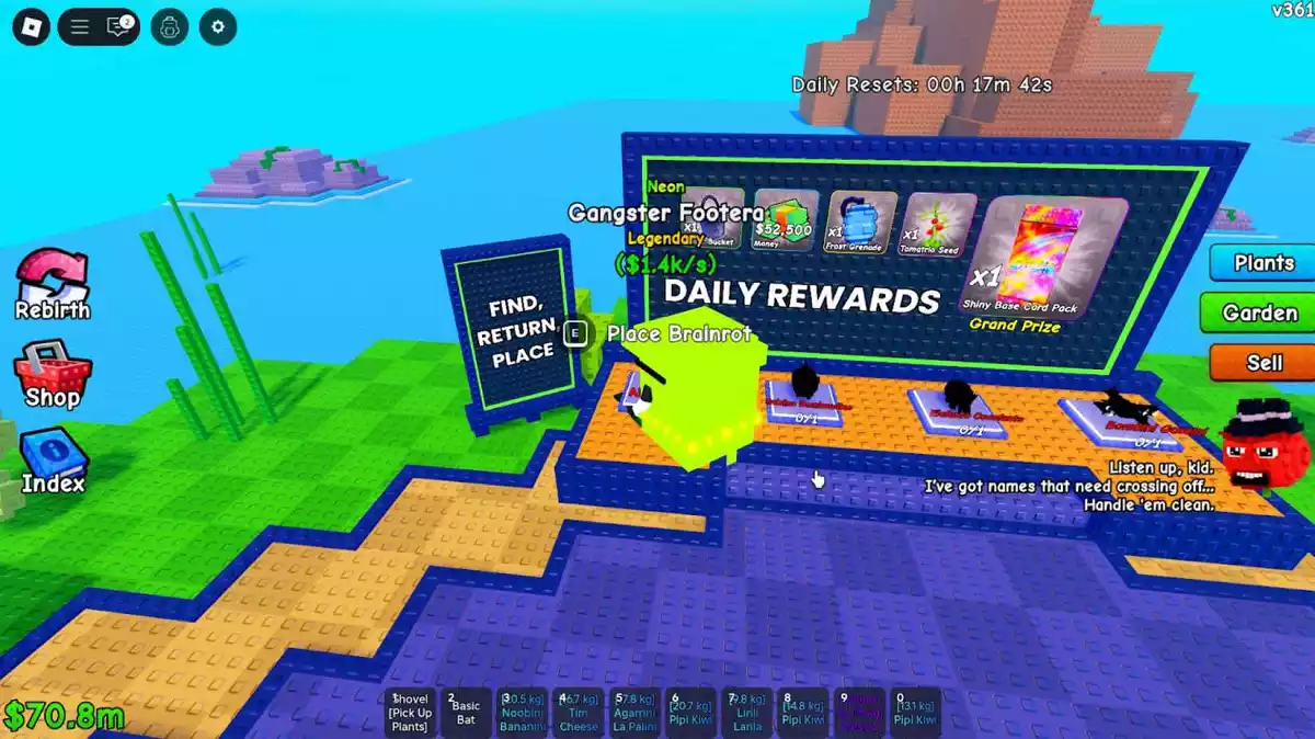 Como obter cartas em Plants Vs Brainrots Roblox