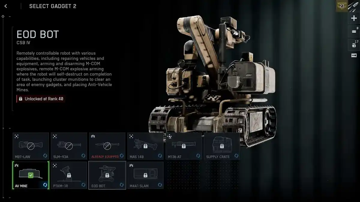 Equipe de Apoio de Veículos Battlefield 6
