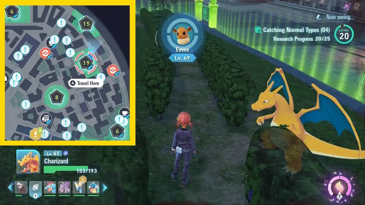 Localização do Eevee Zona Selvagem 19 Pokémon Legends ZA