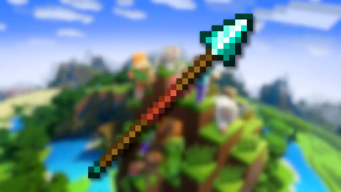 Minecraft Como fazer uma Lança