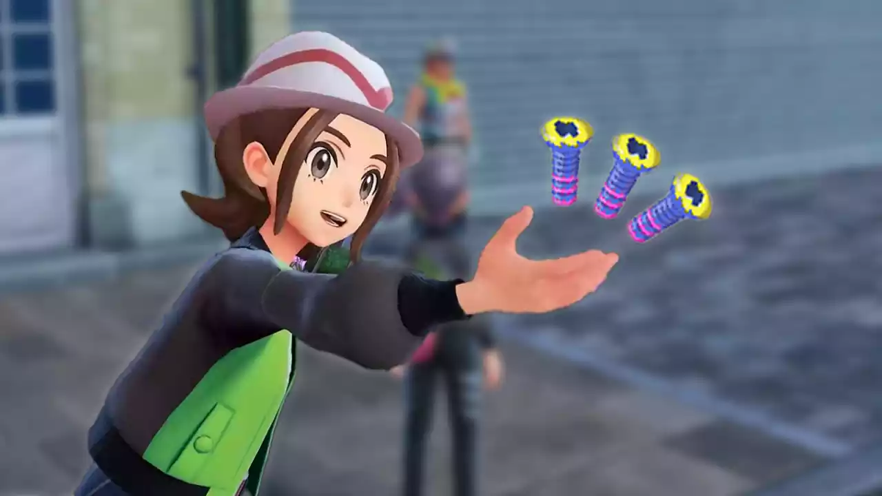 Pokémon Legends Z A locais parafusos coloridos colorful screws