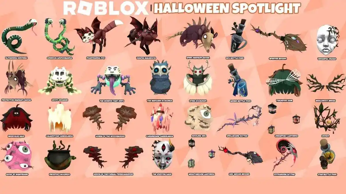 Recompensas do Halloween Spotlight Roblox