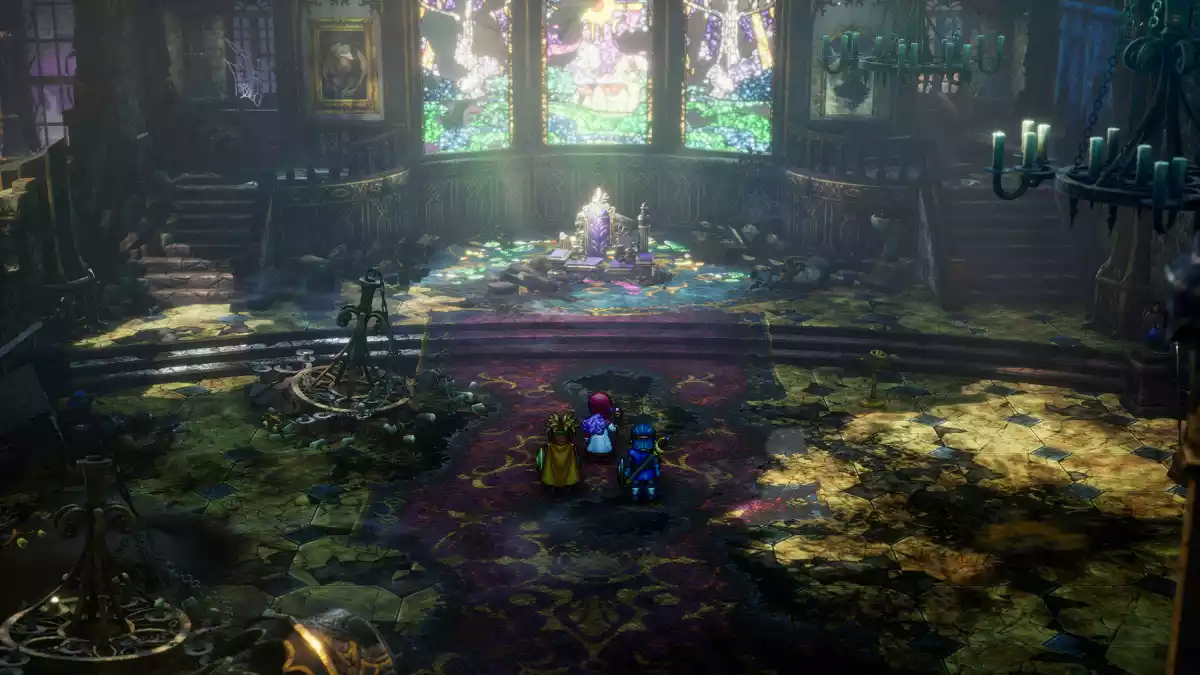 Reino Destruido do 2 Dragon Quest 1 and 2 HD 2D Remake