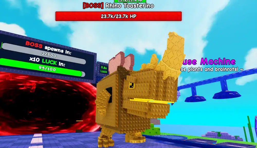 Rhino Toasterino chefe plants vs brainrots