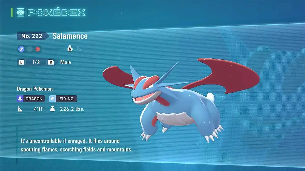 Salamence Pokemon legends ZA mais fortes melhores