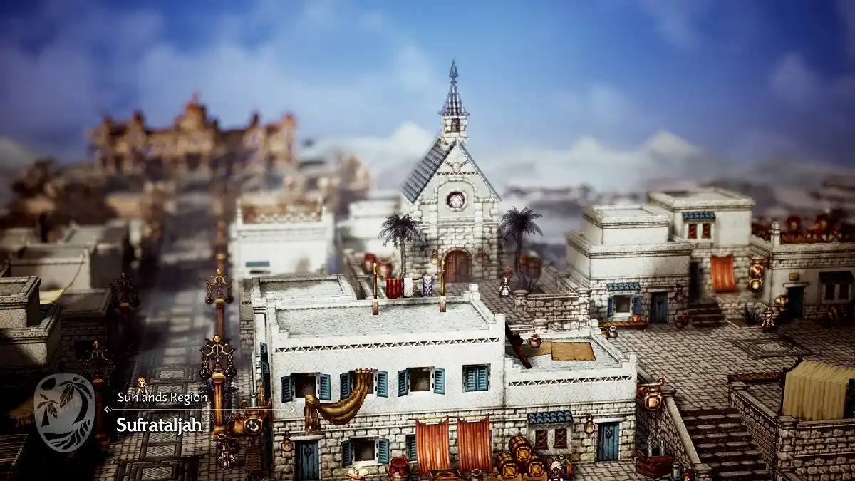 Cidade grande deserto Octopath Traveler 0