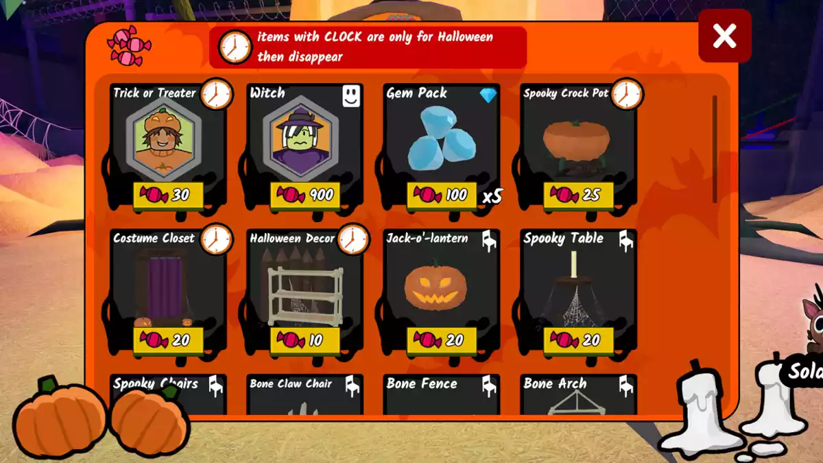 Classes de Evento do 99 Nights in the Forest Classes de Evento do 99 Nights in the Forest