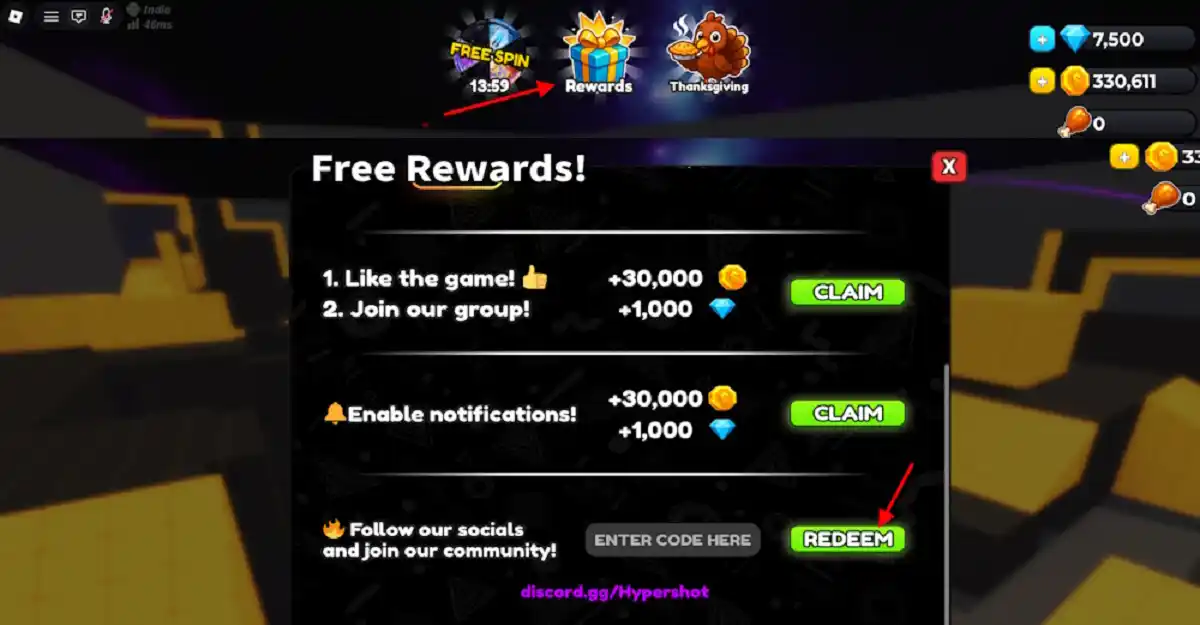 Como Resgatar Códigos Hypershot Roblox