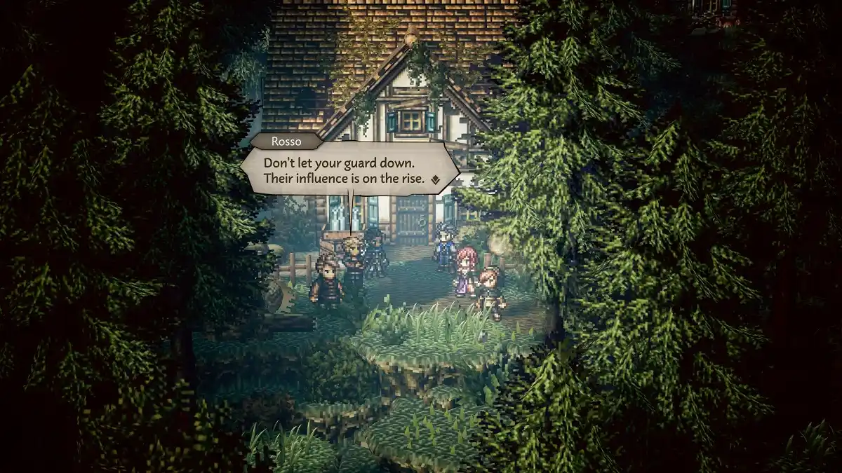 Dentro floresta Octopath Traveler 0