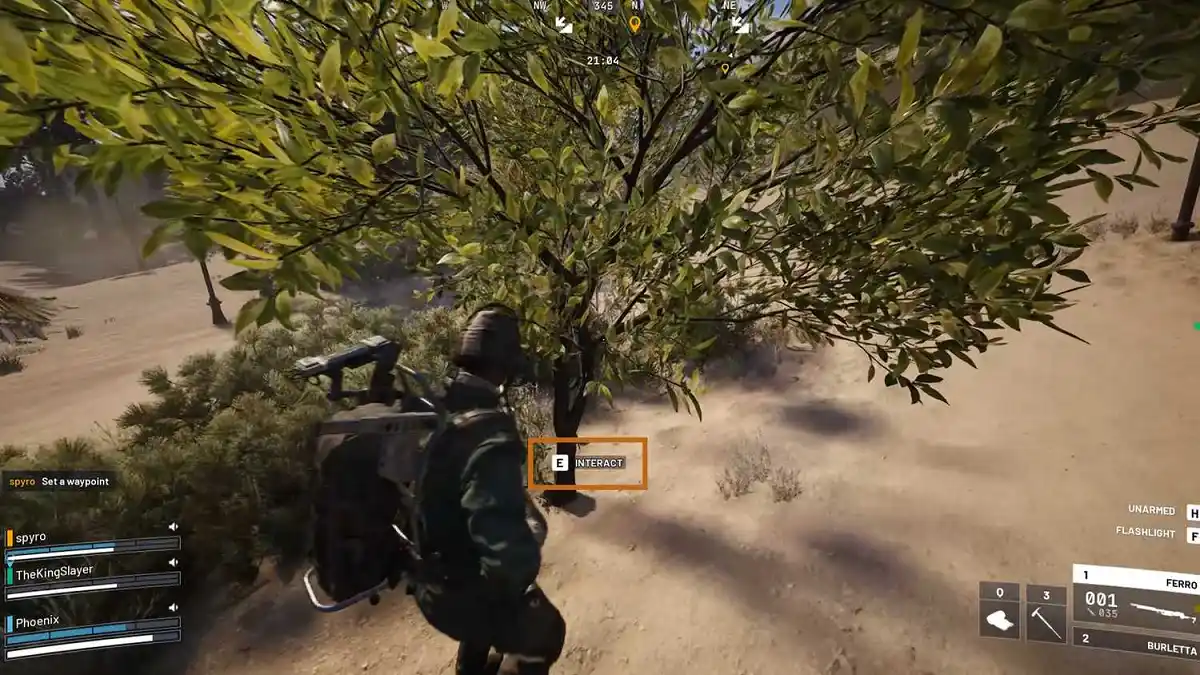 Localizações de limão e damasco em ARC Raiders Arvore