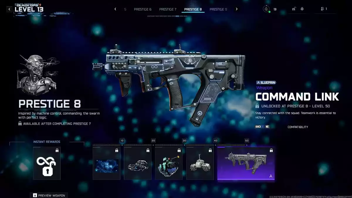 Todas as recompensas de Prestígio 1 em Black Ops 7 Todas as recompensas de Prestígio 1 em Black Ops 7