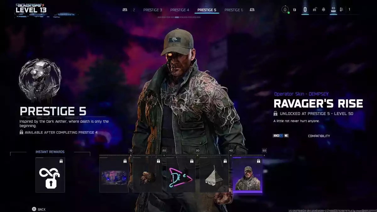 Todas as recompensas de Prestígio 5 em Black Ops 7 Todas as recompensas de Prestígio 5 em Black Ops 7
