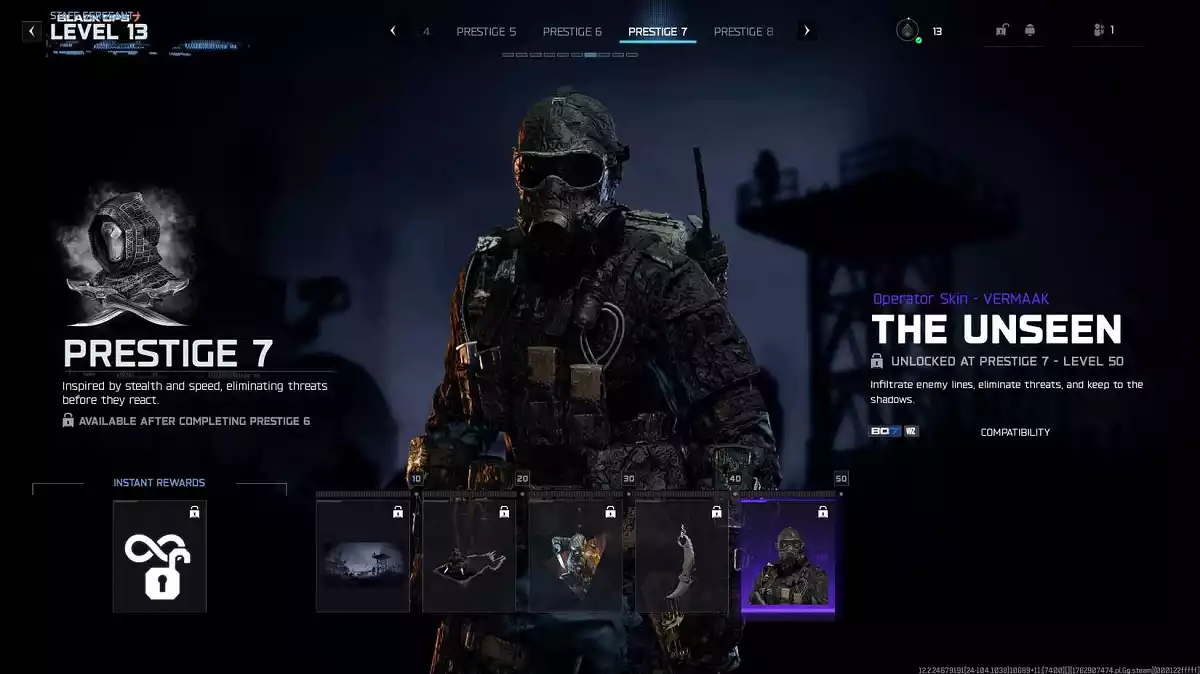 Todas as recompensas de Prestígio 7 em Black Ops 7 Todas as recompensas de Prestígio 7 em Black Ops 7
