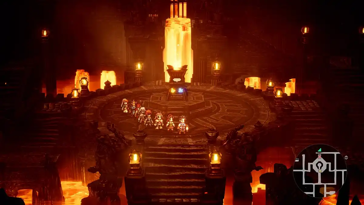 levle design vulcao Octopath Traveler 0