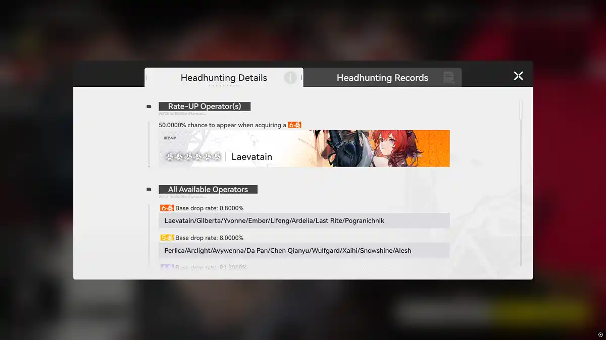 Banners e Taxas do Gacha no Endfield Banners e Taxas do Gacha no Endfield