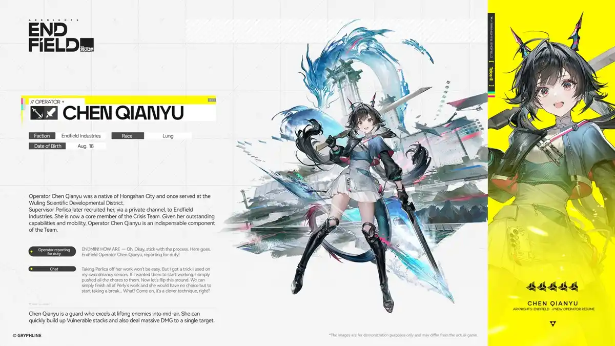 Chen Qianyu Arknights Endfield Chen Qianyu Arknights Endfield