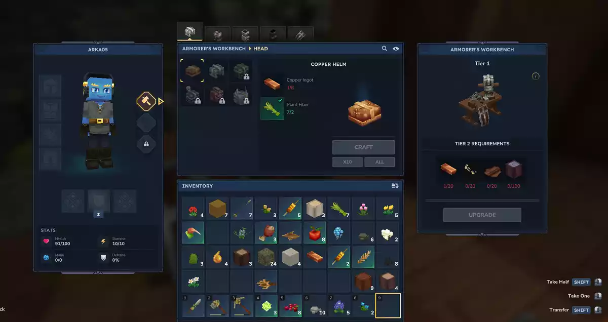 Como criar armaduras em Hytale Como criar armaduras em Hytale