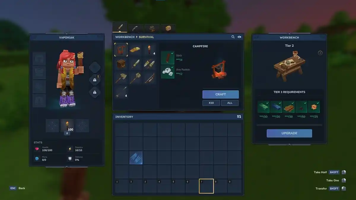 Como melhorar a Mesa de Trabalho em Hytale Como melhorar a Mesa de Trabalho em Hytale