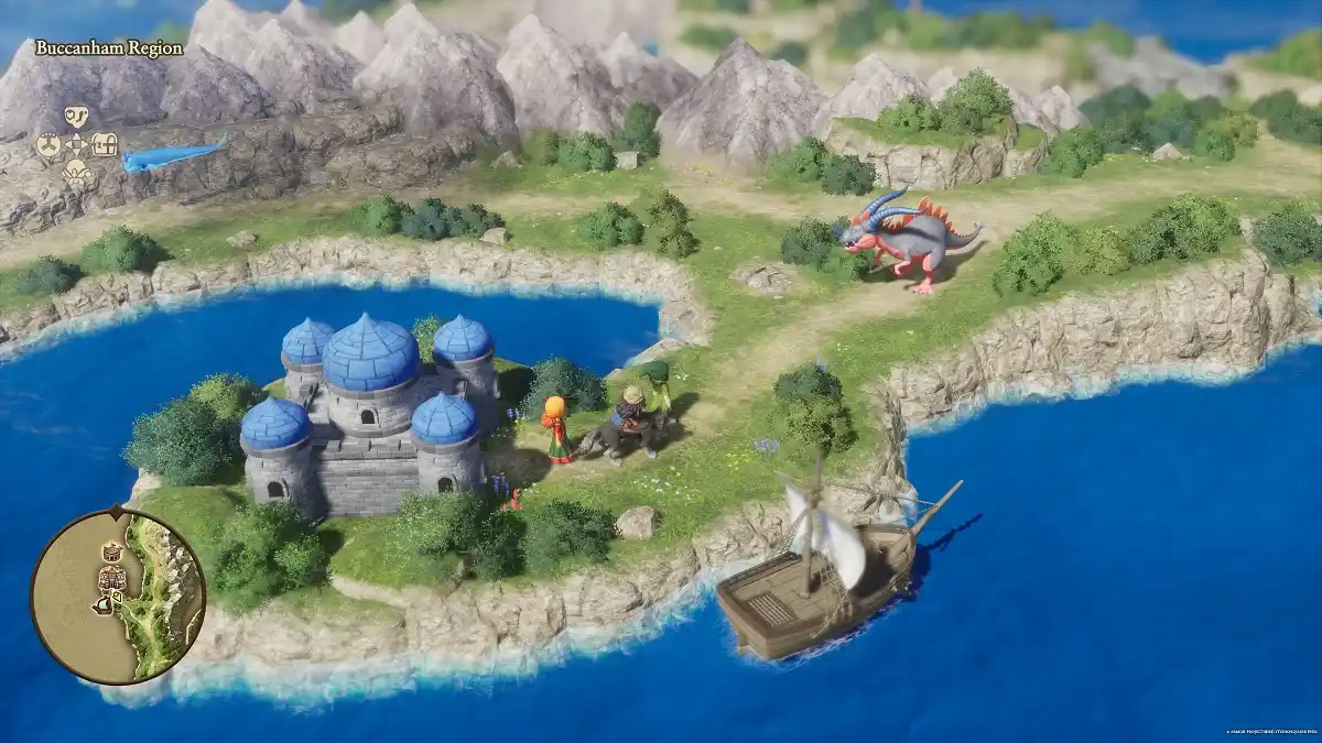 DRAGON QUEST VII Reimagined andando epxlorando mapa DRAGON QUEST VII Reimagined andando epxlorando mapa