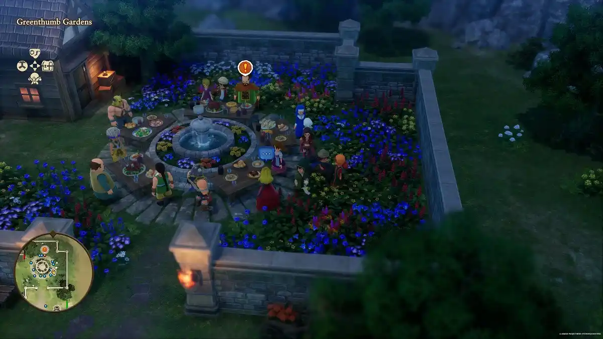 DRAGON QUEST VII Reimagined praça de flores DRAGON QUEST VII Reimagined praça de flores