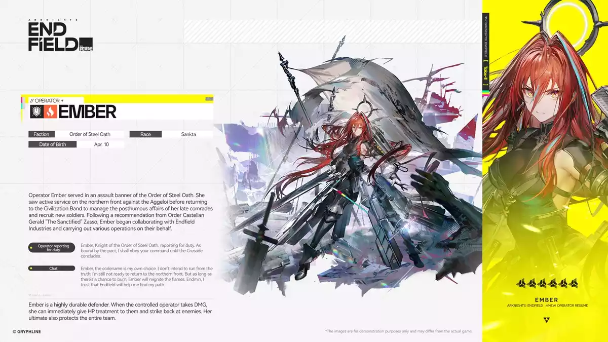 Ember Arknights Endfield Ember Arknights Endfield
