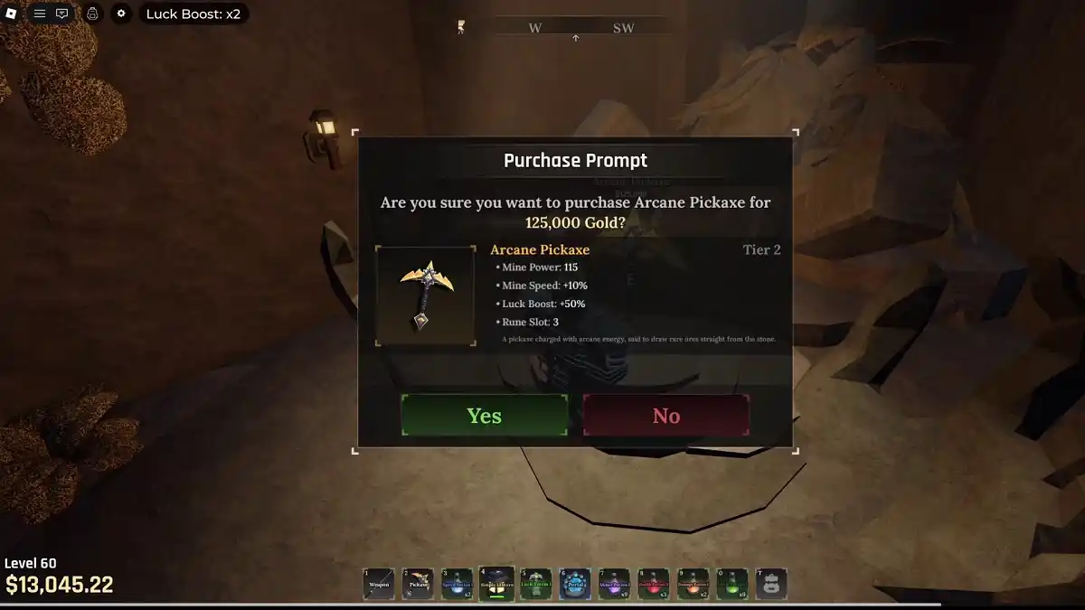 Estatísticas da Arcane Pickaxe (Picareta Arcana) Roblox Estatísticas da Arcane Pickaxe (Picareta Arcana) Roblox