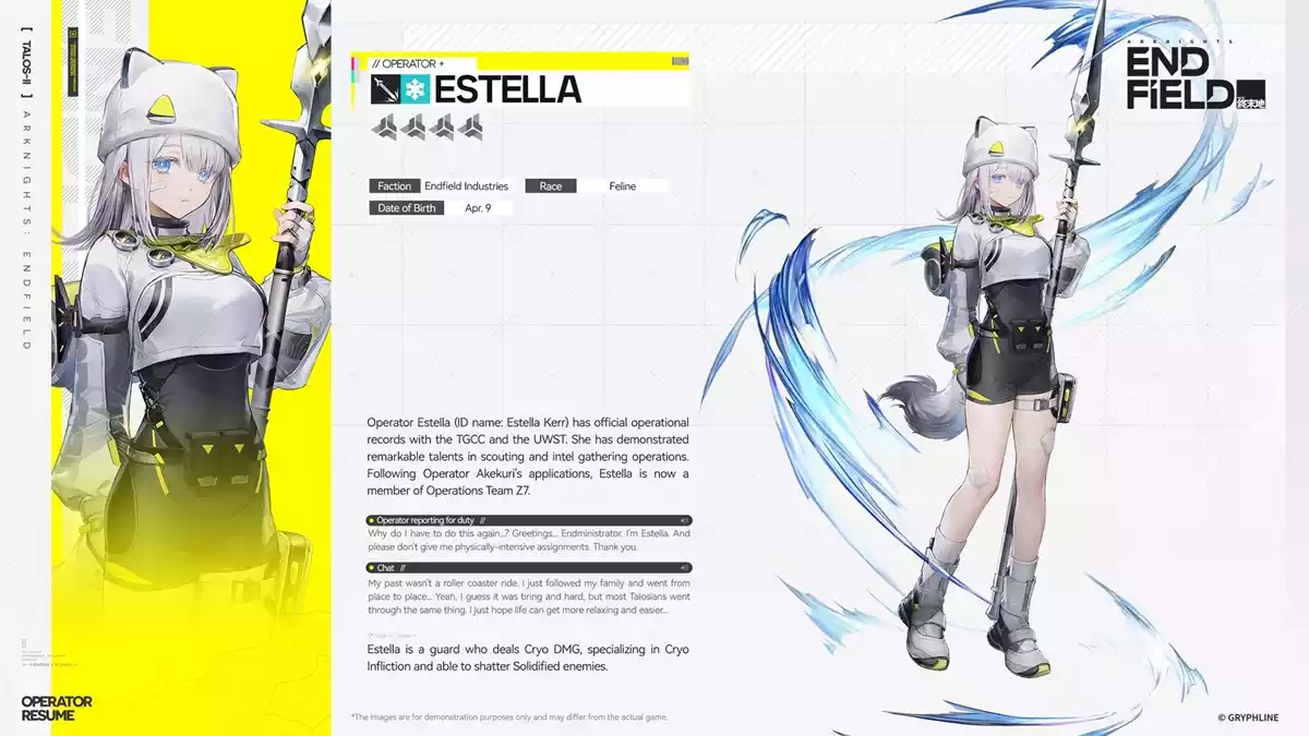 Estella Arknights Endfield Estella Arknights Endfield