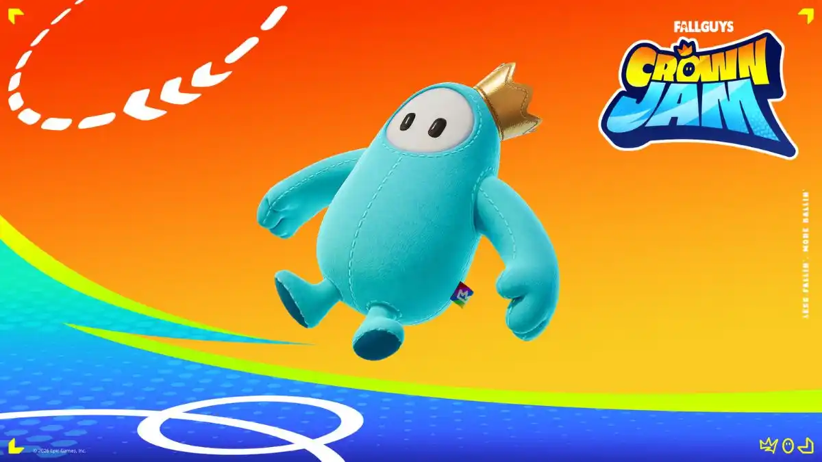 Fortnite Crown Jam Acessório para as Costas Jujuba Azul de Pelúcia