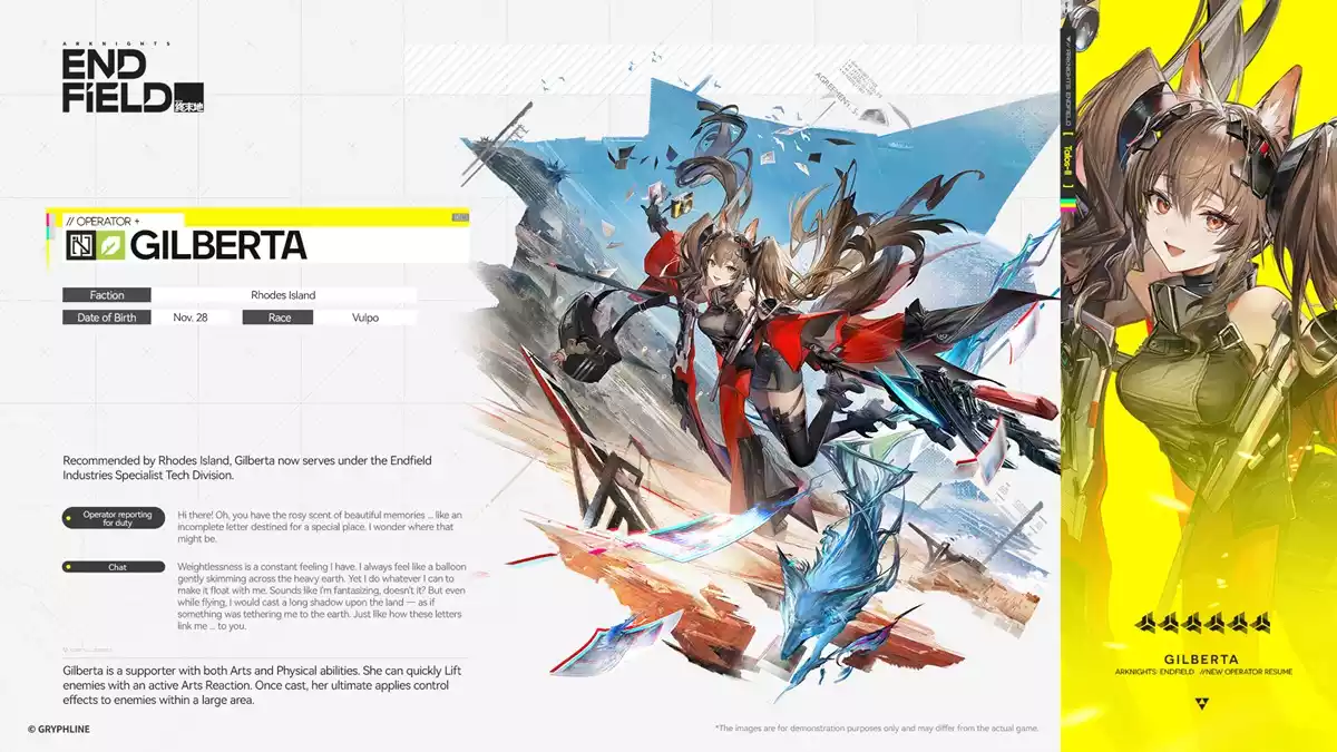 Gilberta Arknights Endfield Gilberta Arknights Endfield