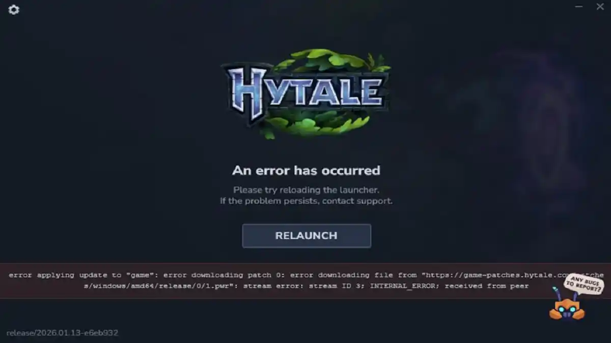 Hytale Erro servidor Hytale Erro servidor