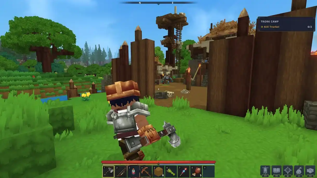 Hytale construindo Hytale construindo