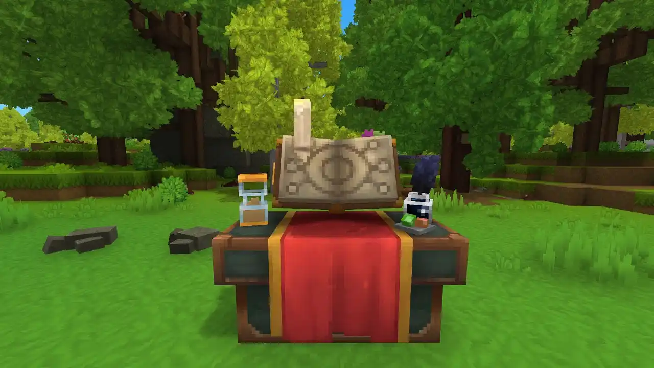 Hytale receitas mesa trabalho arcanista