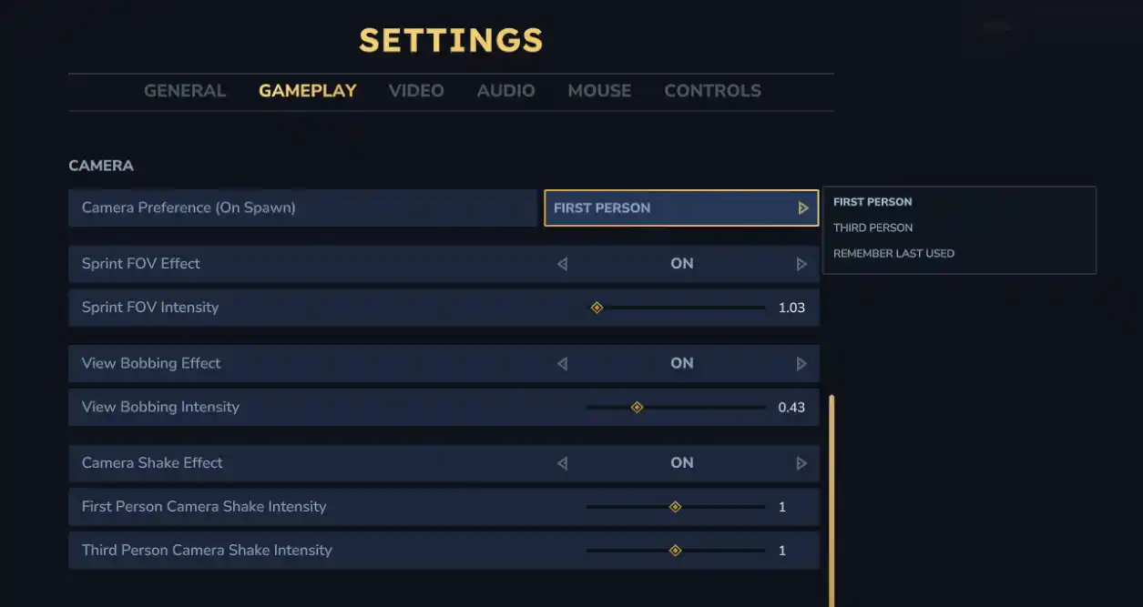 Hytale tela configurações terceira pessoa Hytale tela configurações terceira pessoa