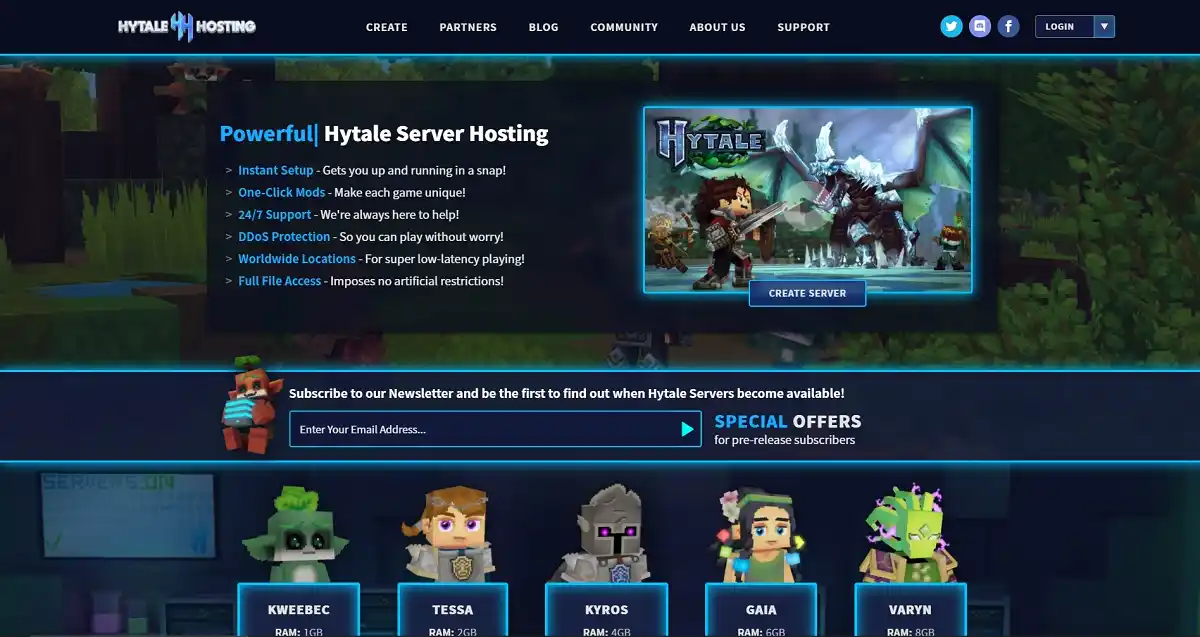 Servidor Hytale Configs Servidor Hytale Configs