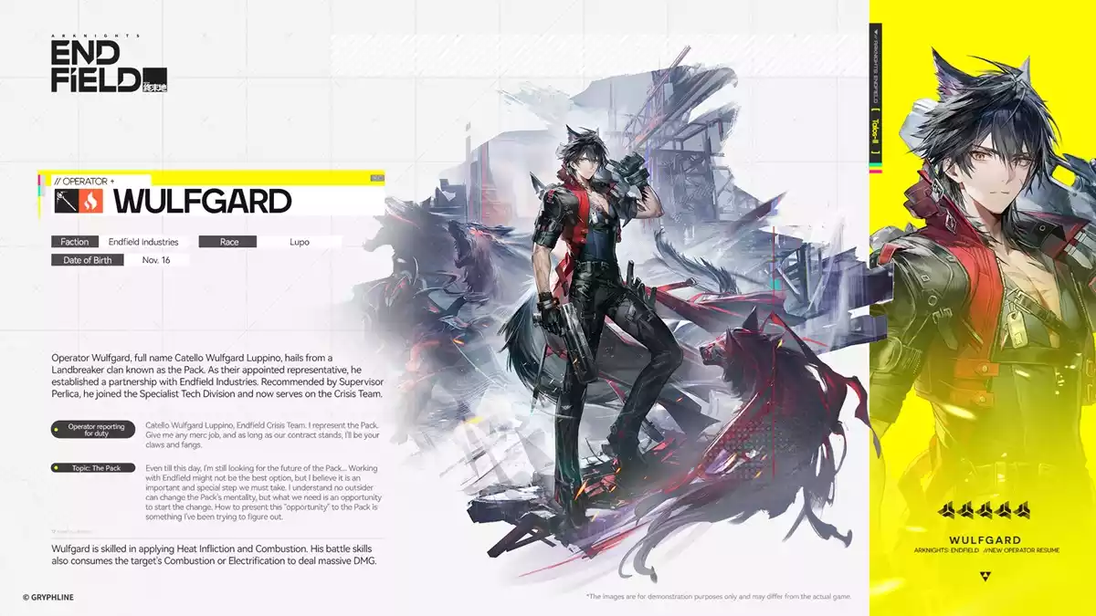 Wulfgard Arknights Endfield Wulfgard Arknights Endfield