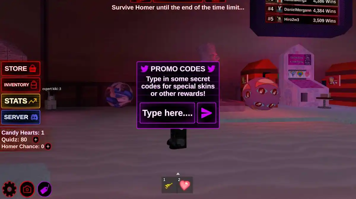 Tela como resgatar Códigos You vs Homer Roblox Tela como resgatar Códigos You vs Homer Roblox