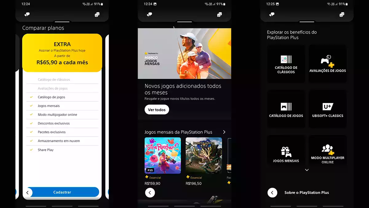 Ps Plus Celular Telas PS App Ps Plus Celular Telas PS App