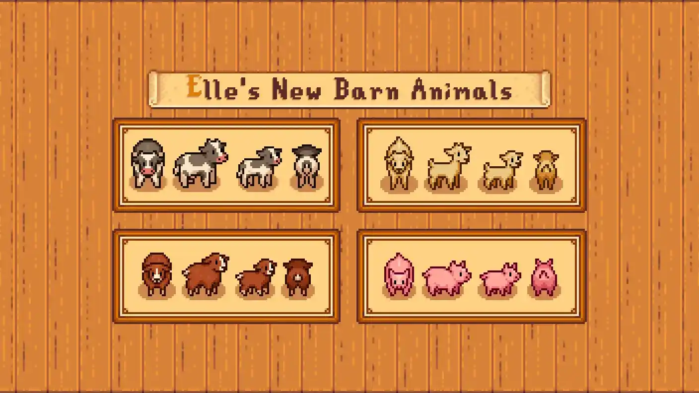 Elles New Barn Animals e Ems Farm Animals mod stardew valley Elles New Barn Animals e Ems Farm Animals mod stardew valley